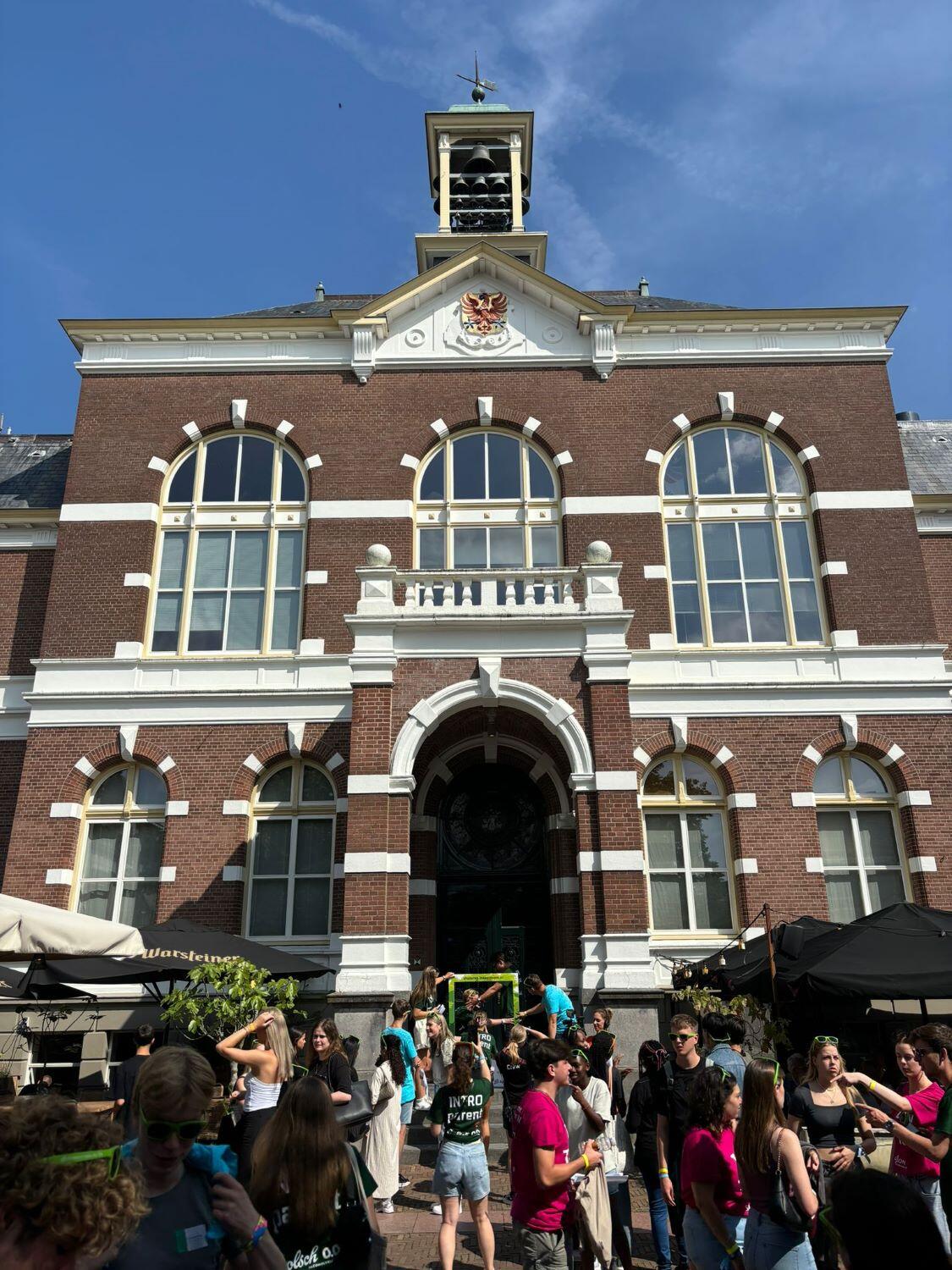 Studenten in Apeldoorn tijdens de introdagen